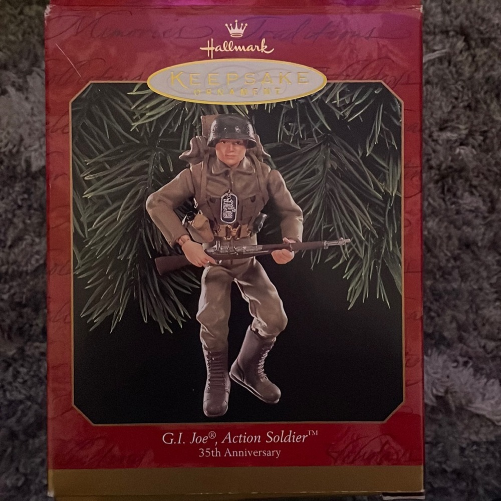 Hallmark Keepsake ornament GI Joe action figure soldier 35 year anniversary